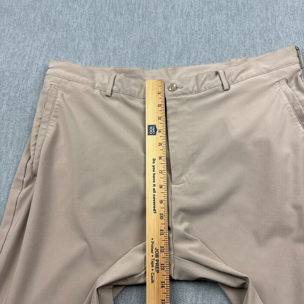 Nike Pants Mens 38 Brown Khaki Chino‎ Coach Training Performance Lightweight